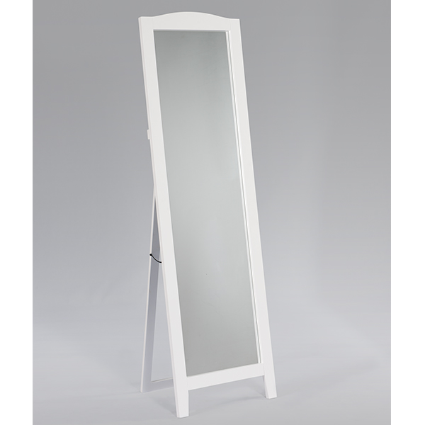 Frederick Wood Standing Mirror (White)