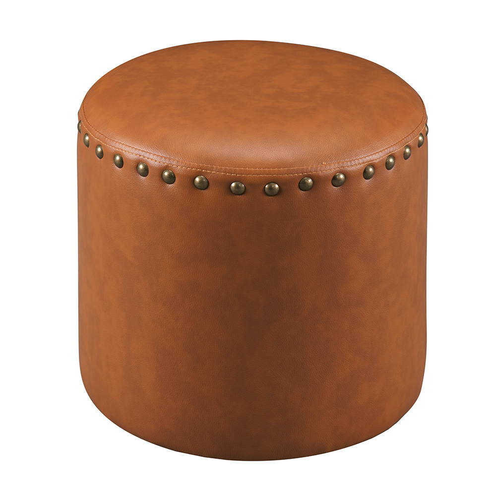 Lemar Ottoman Stool (Brown)