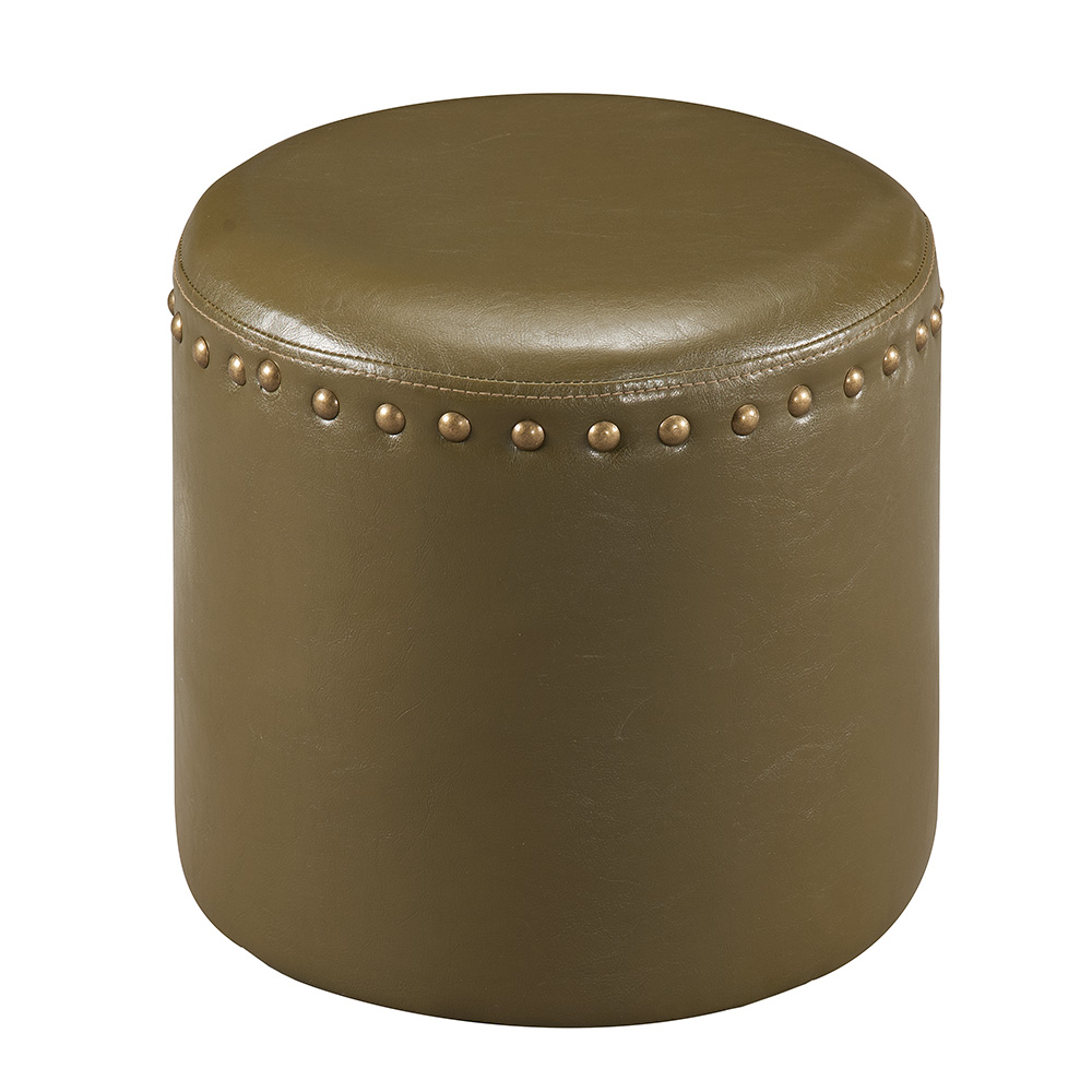 Lemar Ottoman Stool (Green)